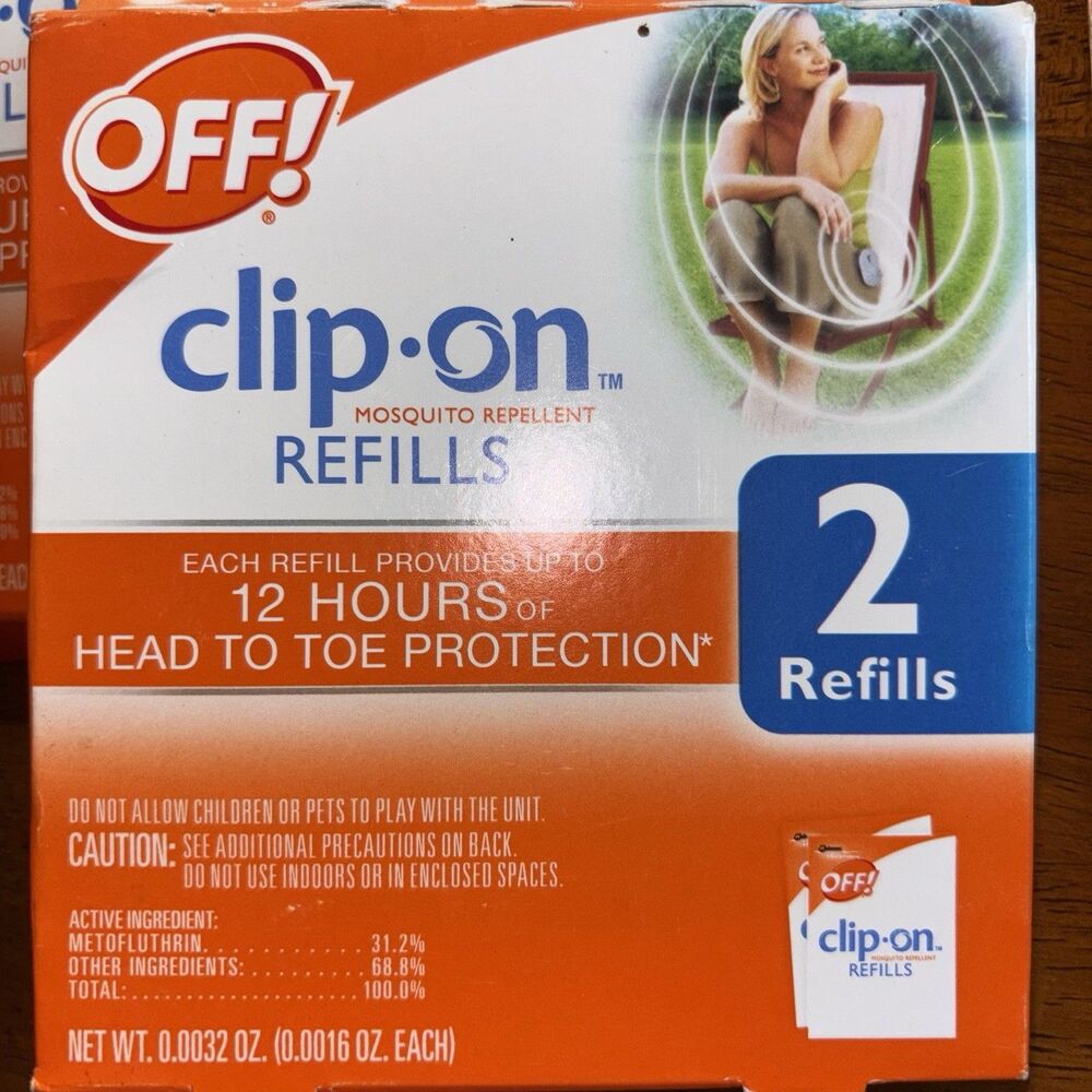 Lot Of 3 OFF! Clip-On Mosquito Repellent 3 Box 6 Total Refills For Fan - Picture 8 of 10